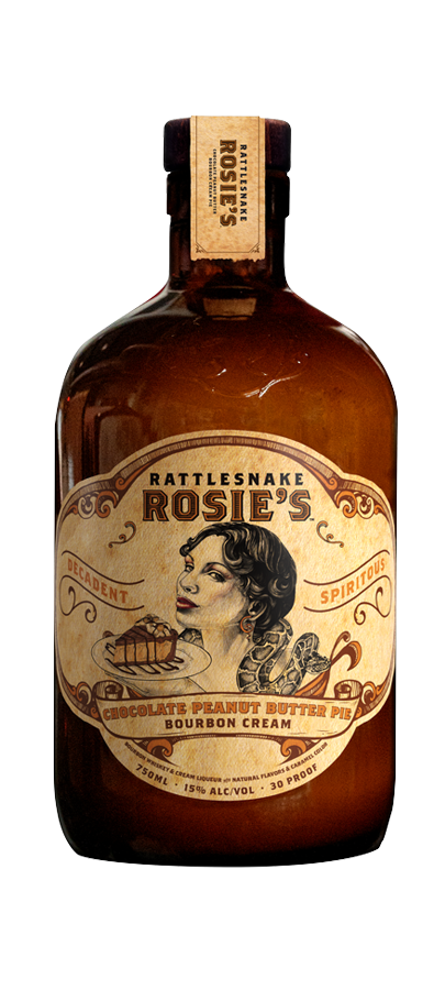 rattlesnake rosies chocolate peanut butter pie bourbon cream